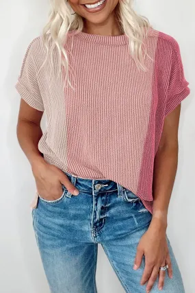 Payton Pink Colorblock Top - Restock!