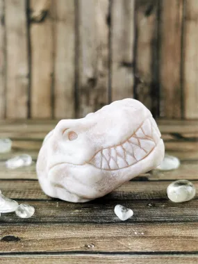 Pink Calcite Dinosaur Heads