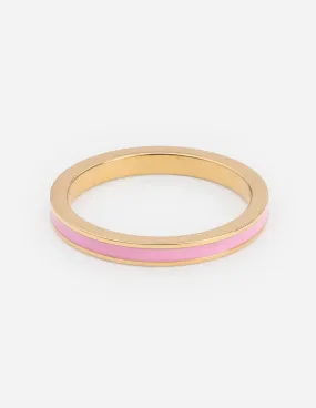 Pink Enamel Ring