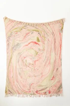 Pink Marble Throw