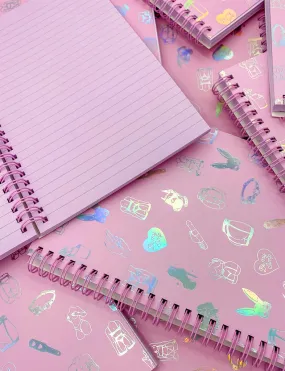 PINK NOTEBOOK - HOLOGRAM