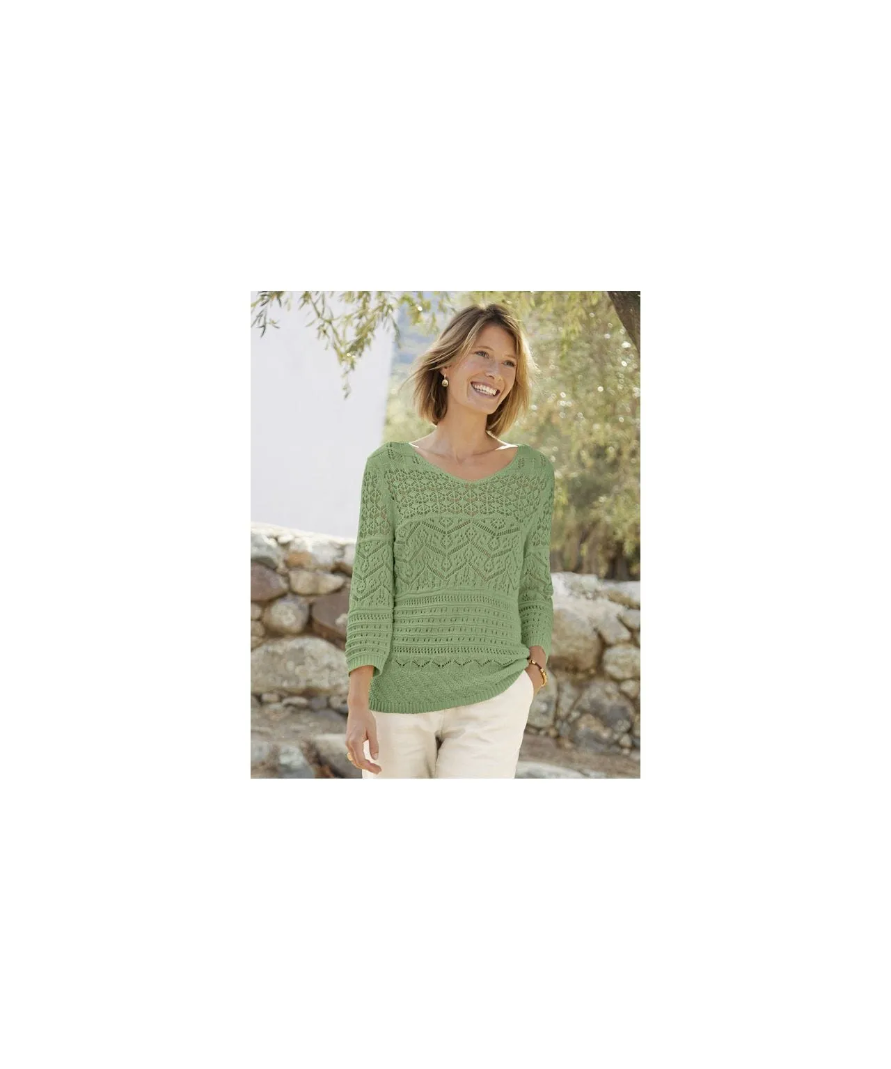 Pointelle Jumper