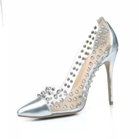 Pointy Toe Rivets High Heel