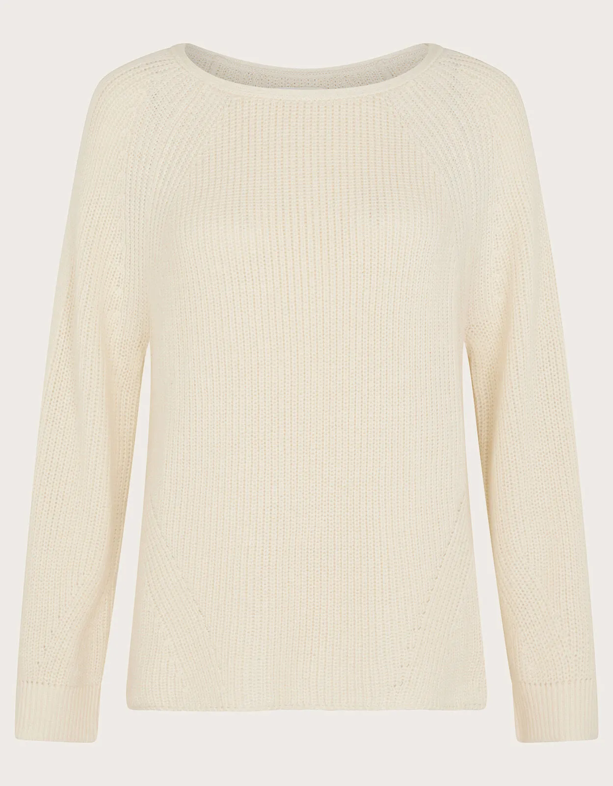 Rae Rib Jumper Ivory