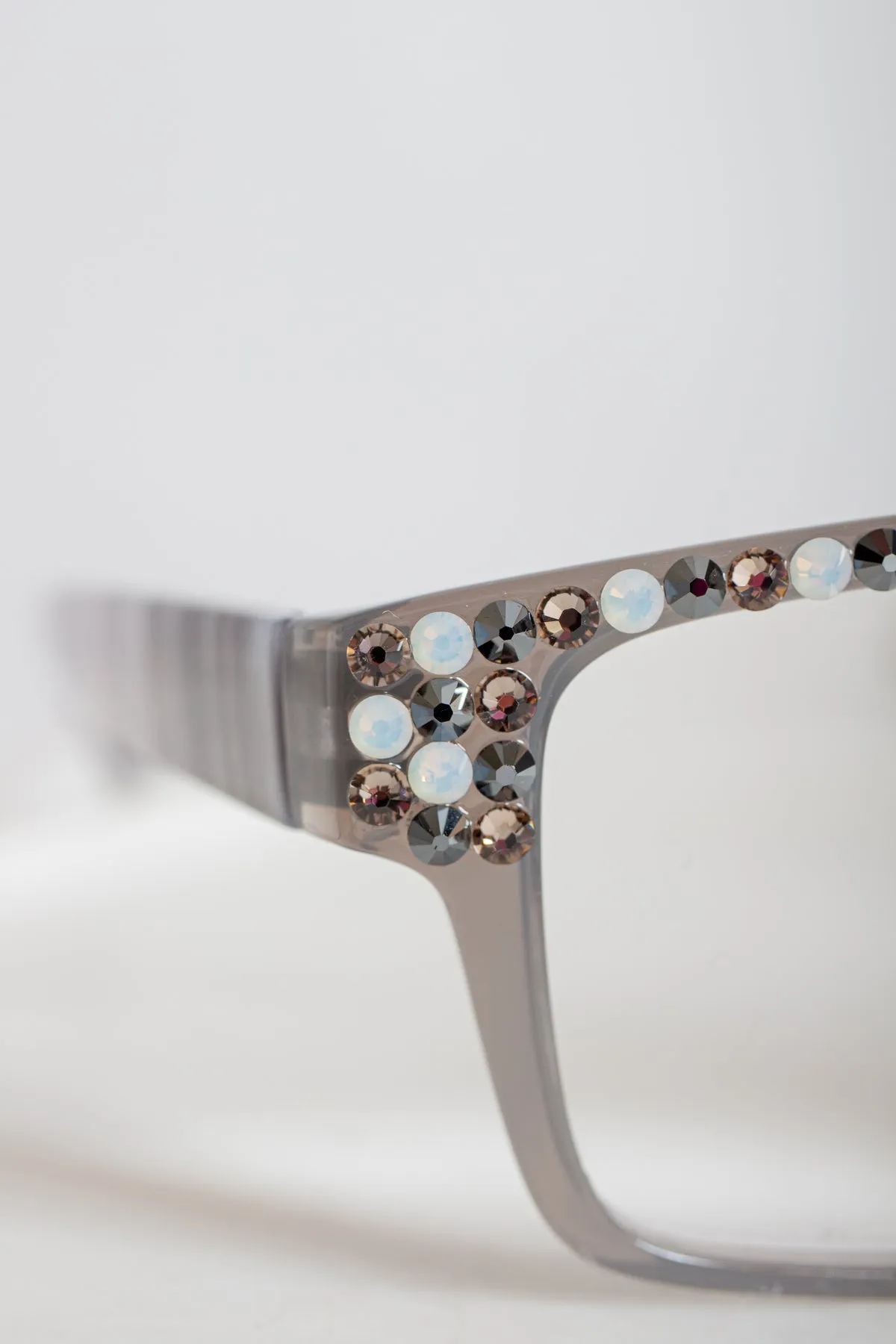 Rectangle Grey Crystal Readers