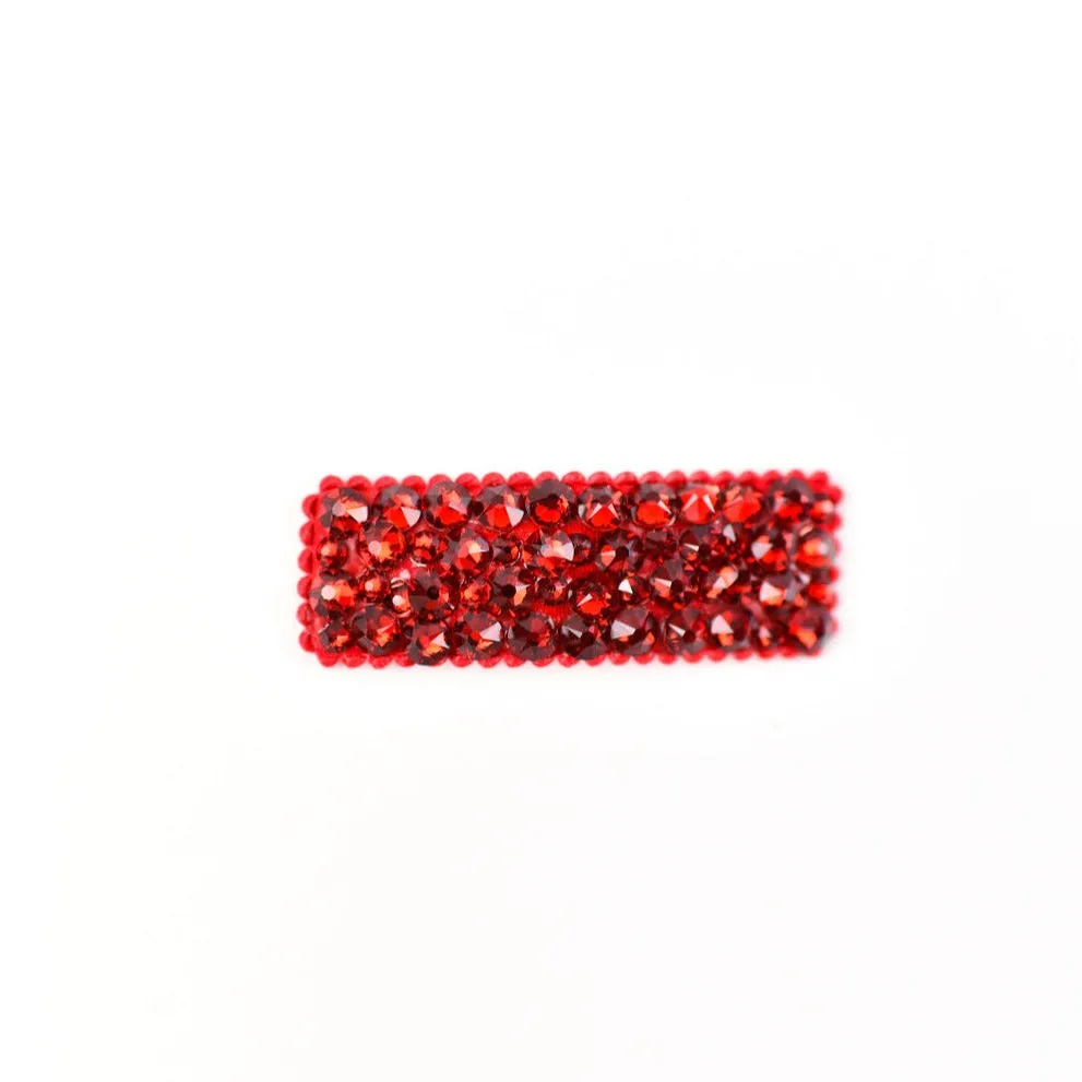 Red Crystal Hair Clip