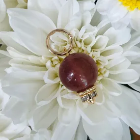 Red Strawberry Quartz Pendant