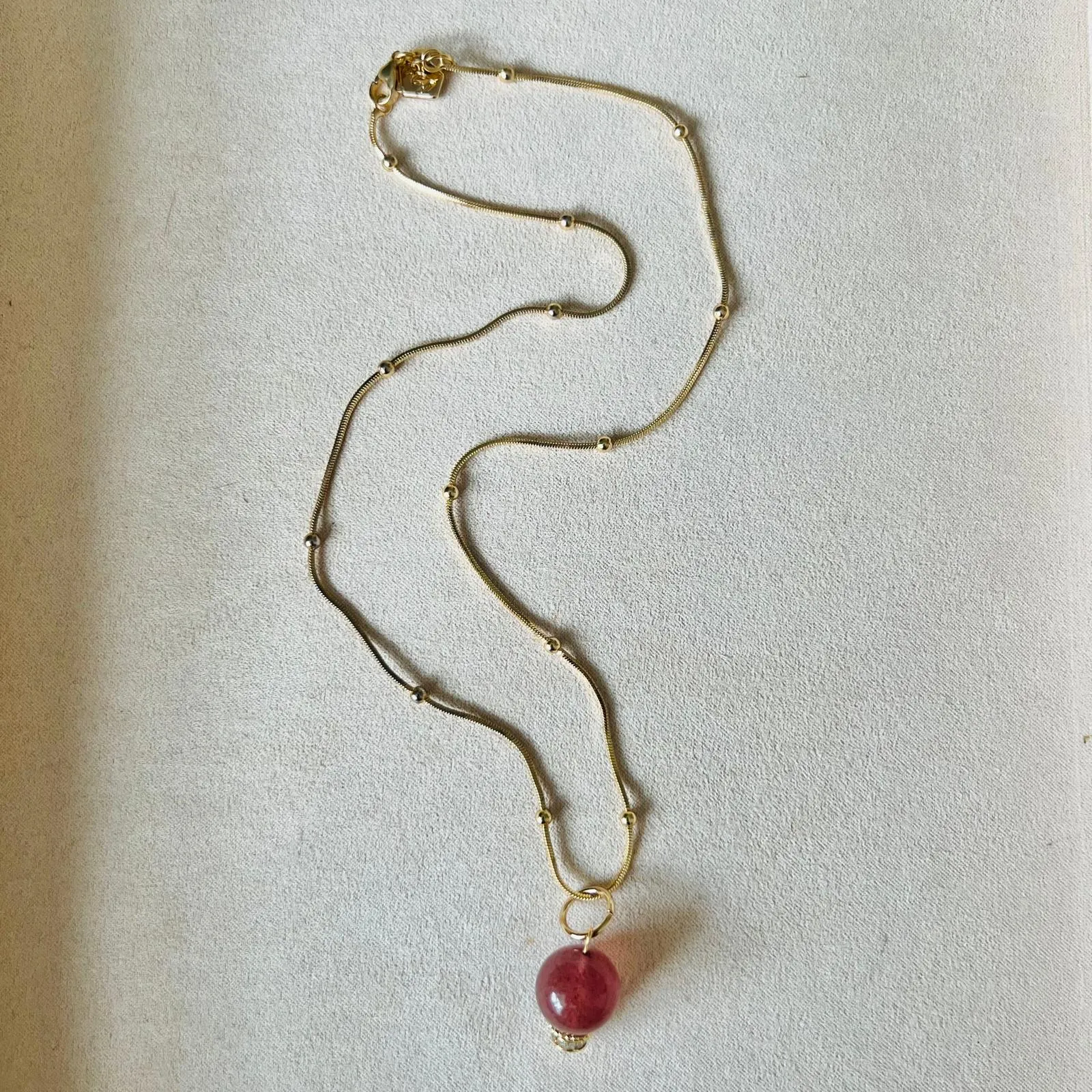 Red Strawberry Quartz Pendant