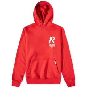 Represent Initial Popover HoodieRacing Red