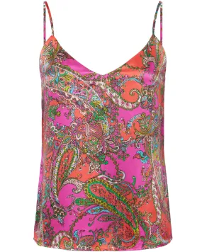 Rhodamine Pop Paisley Jane Top