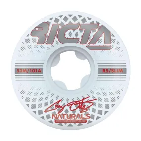 Ricta Skateboard Wheels Ortiz Reflective Naturals Slim 101a White 53mm