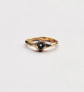 Ring 18 karat gold and sapphire II