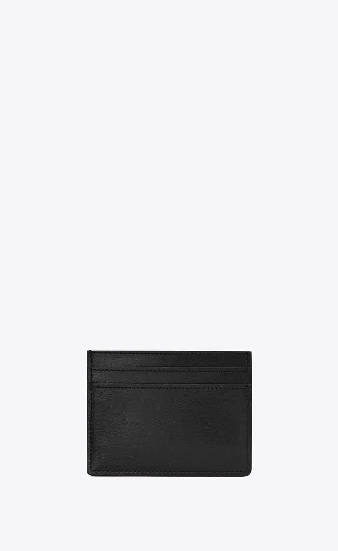 Saint Laurent Monogram Card Case Black