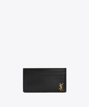 Saint Laurent Monogram Card Case Black