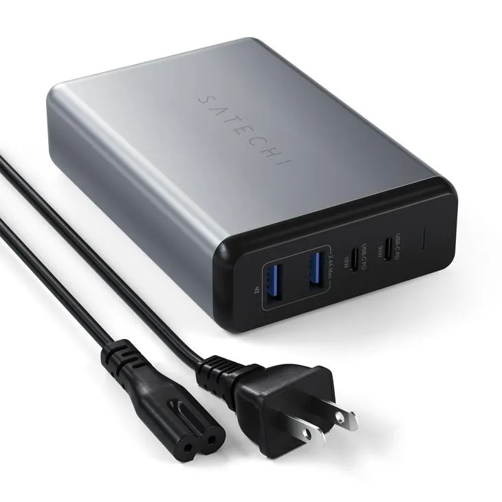 Satechi 108W Pro USB-C PD Desktop Charger (Space Grey)