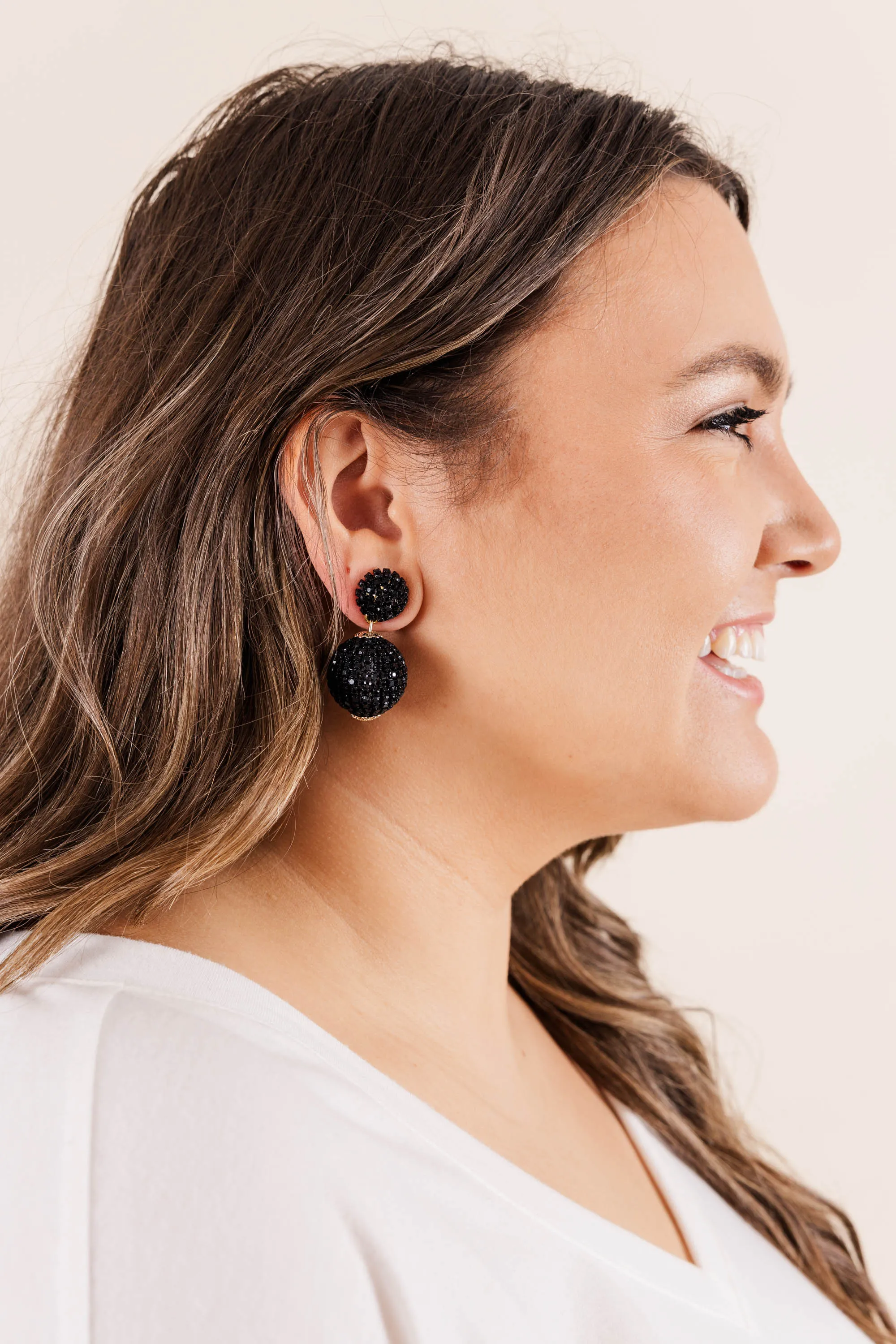 She's Stunning Earrings, Black