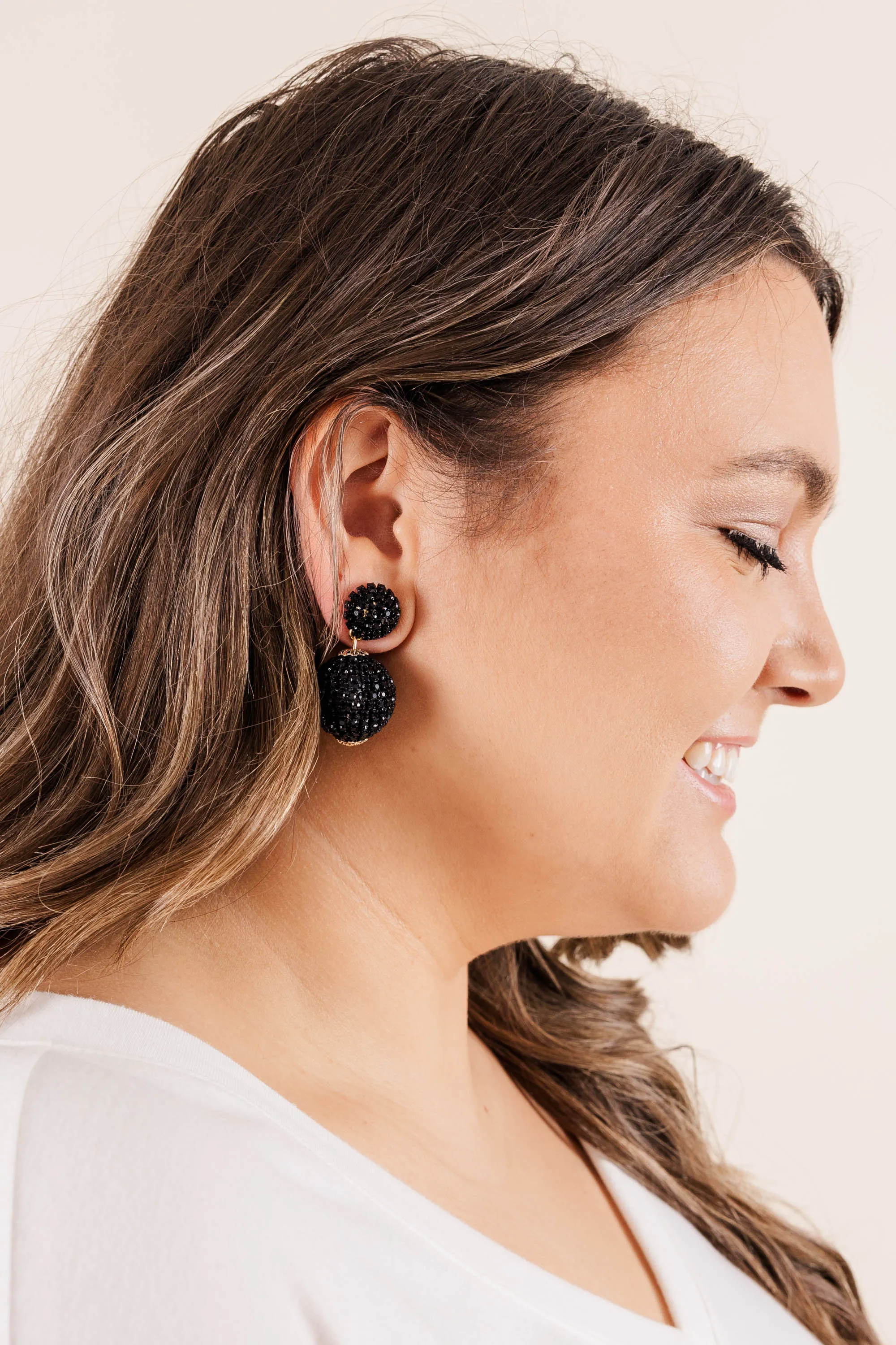 She's Stunning Earrings, Black