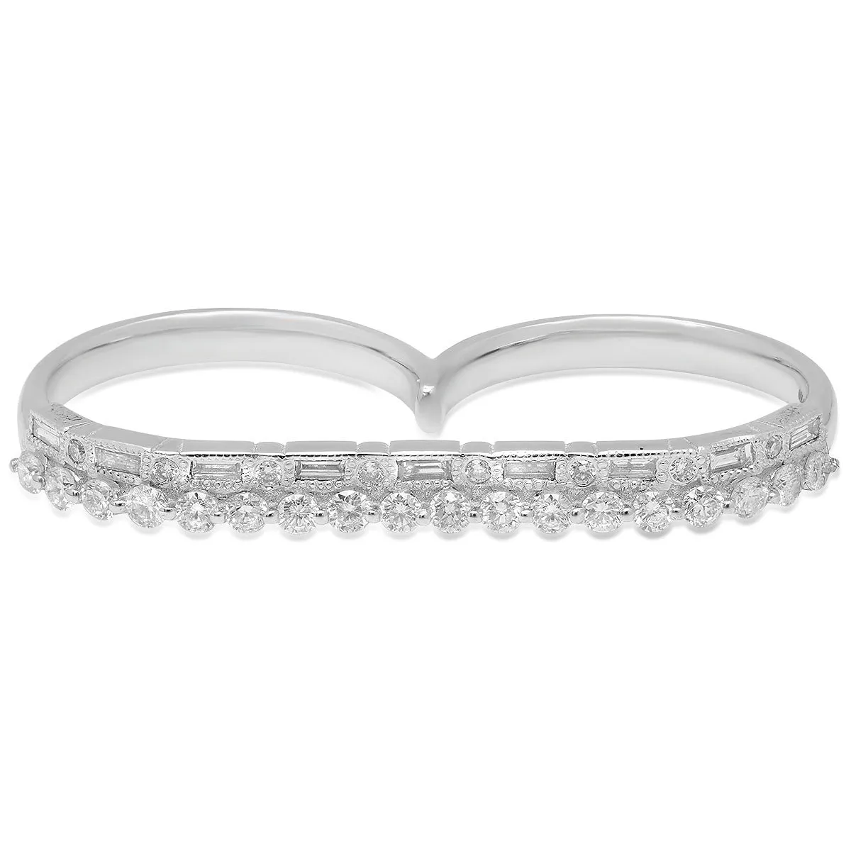 Slim Double Finger Ring