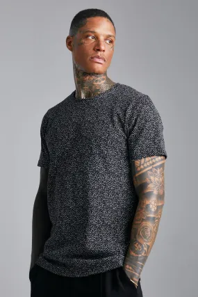 Slim Fit Jacquard T-shirt