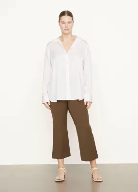 Slim-Fitted Stretch-Silk Shirt