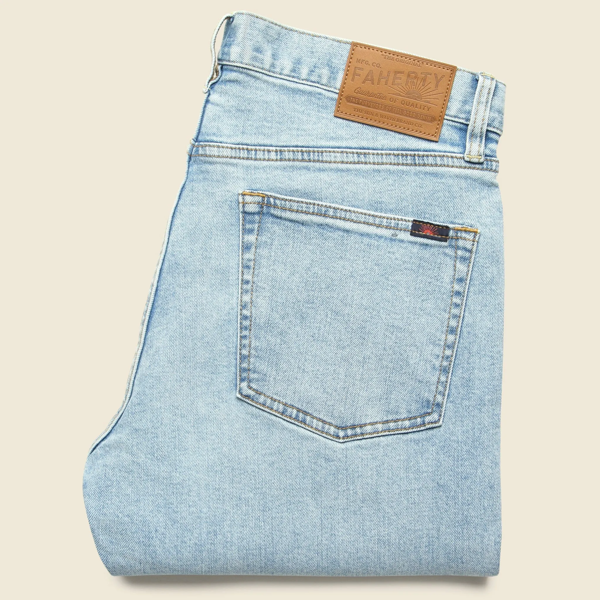 Slim Straight Denim - Somerset Blue