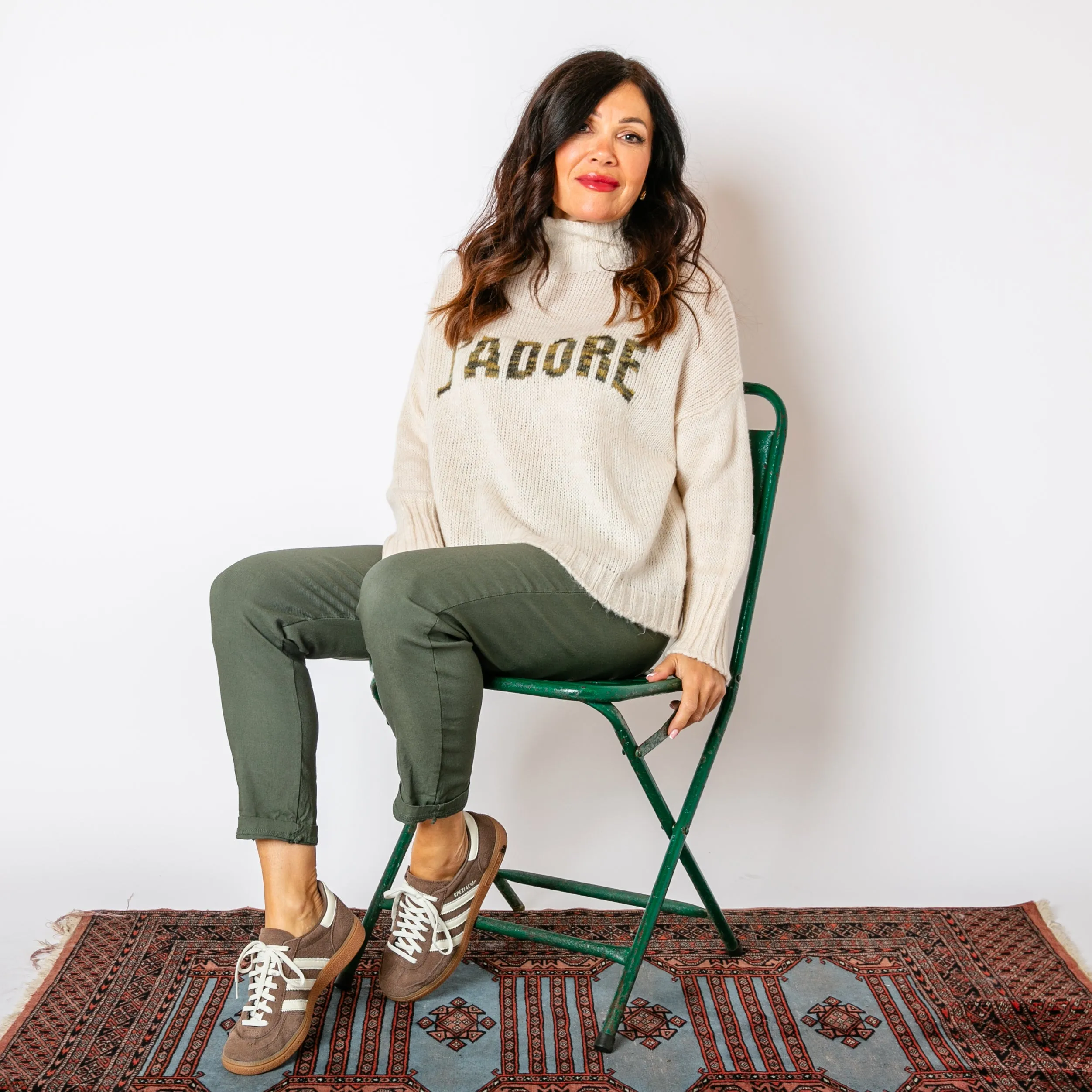 Slogan Wool Blend Jumper