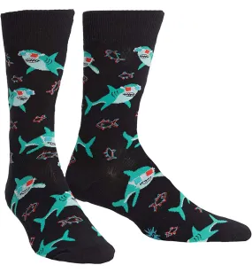 SOCK it to me Men's Crew Socks (Prints) - Jawsome