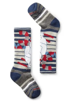 socks Smartwool Wintersport Full Cushion Yeti Pattern - Alpine Blue - unisex junior