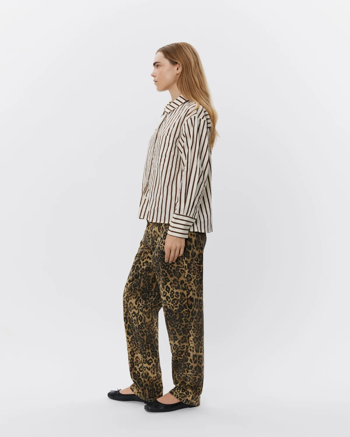 SOIASW SHIRT - Brown Striped