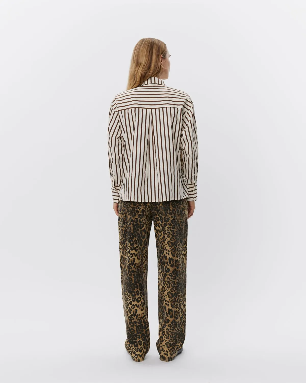 SOIASW SHIRT - Brown Striped