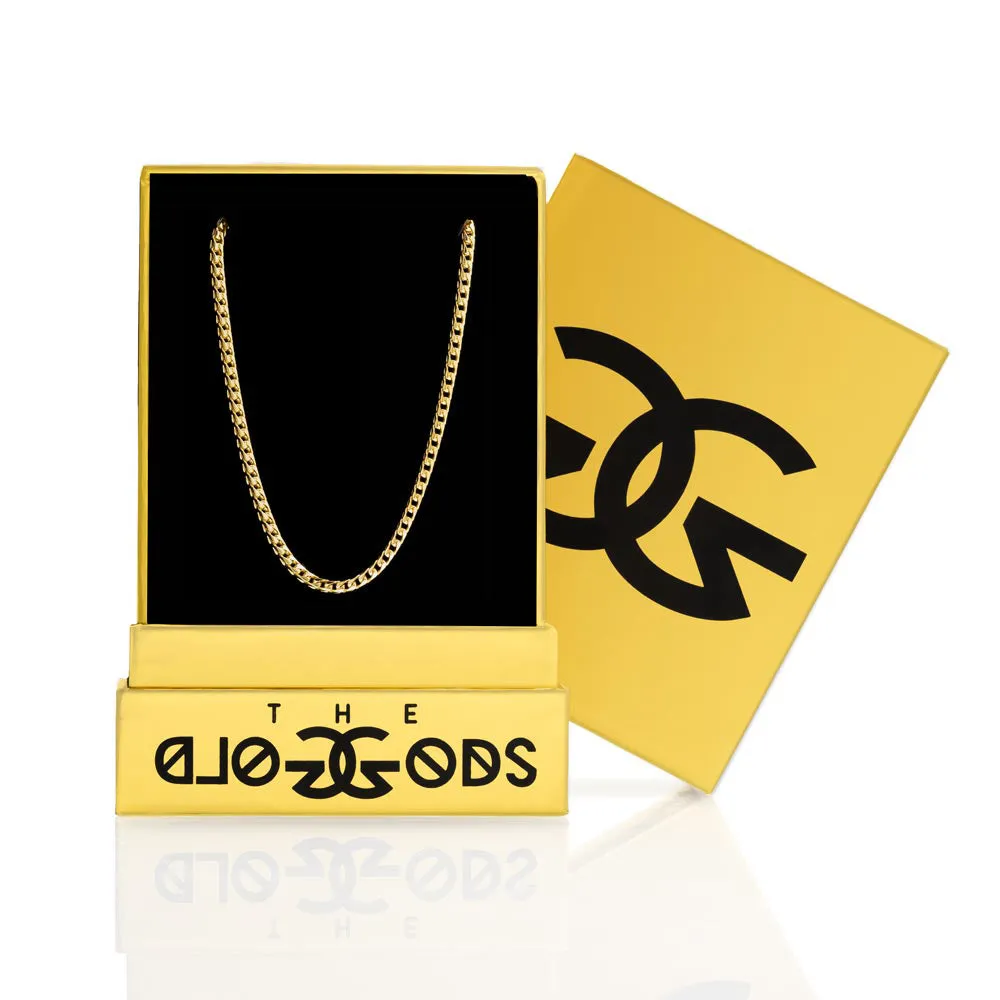 Solid Gold Curved Franco Chain