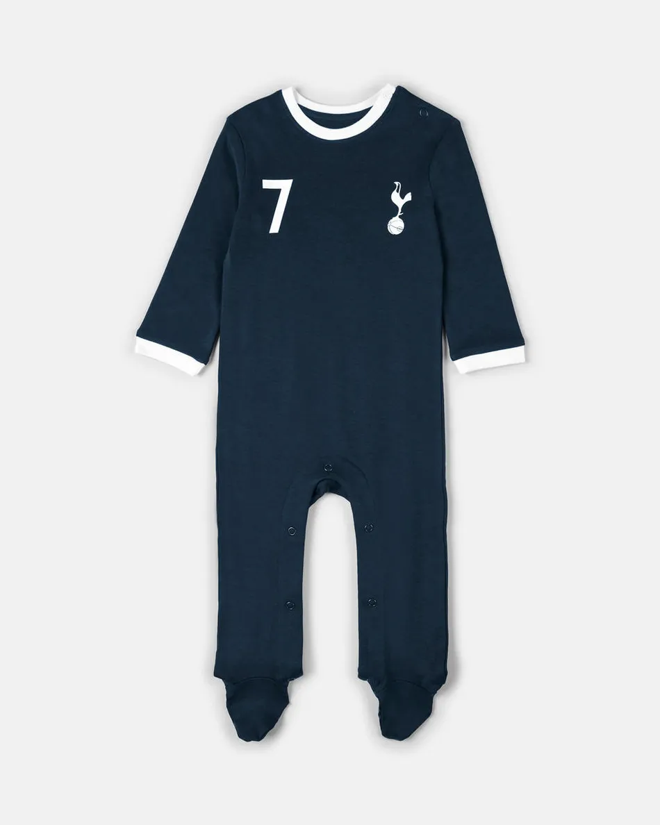 Spurs Baby Son Navy Sleepsuit