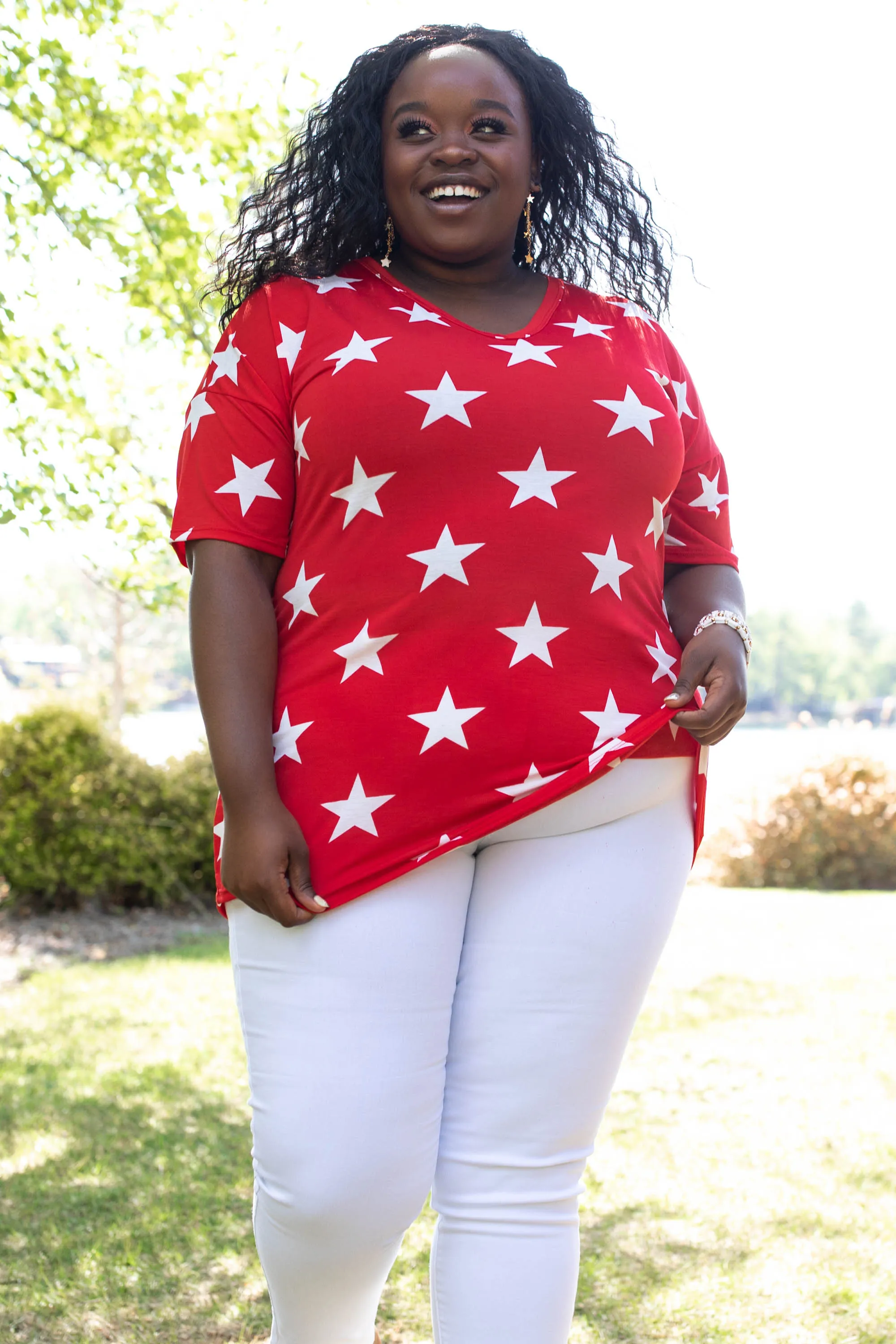 Star Bright Top, Red