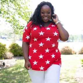 Star Bright Top, Red