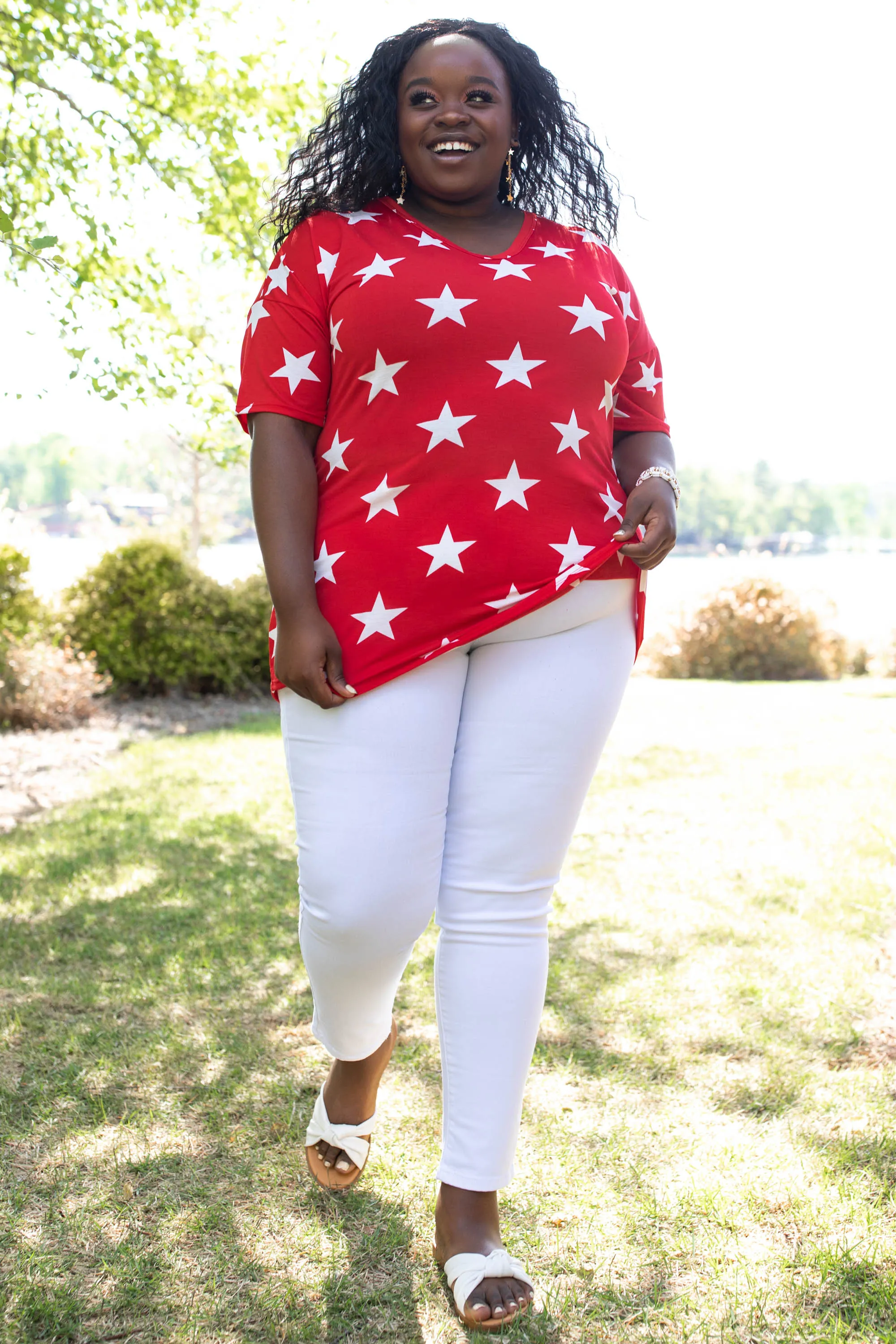 Star Bright Top, Red