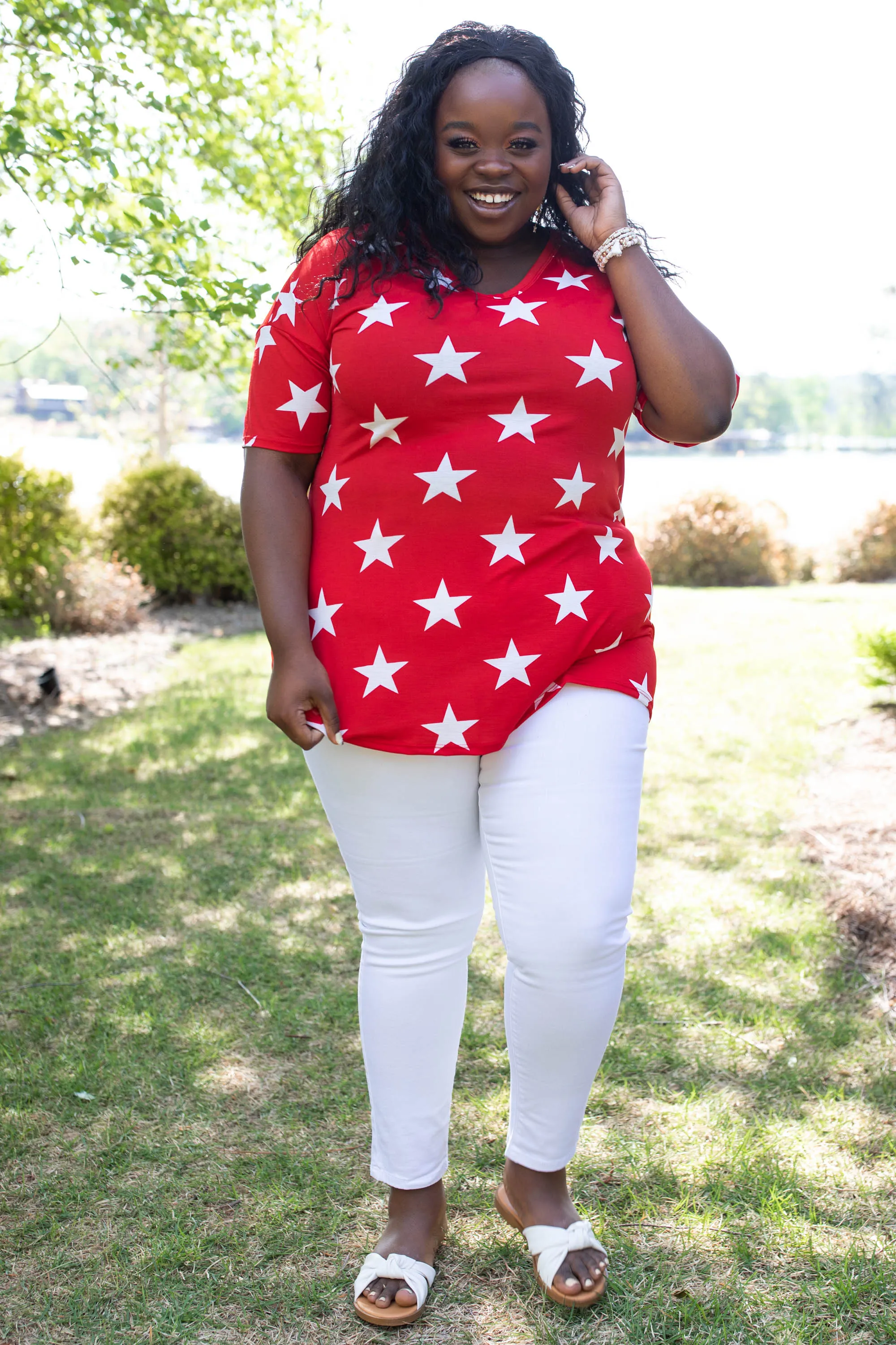 Star Bright Top, Red