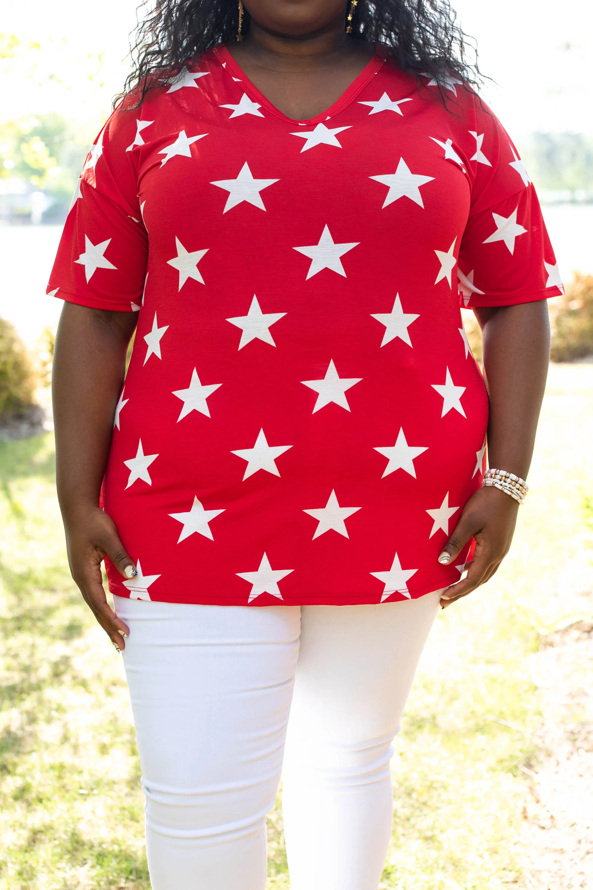 Star Bright Top, Red