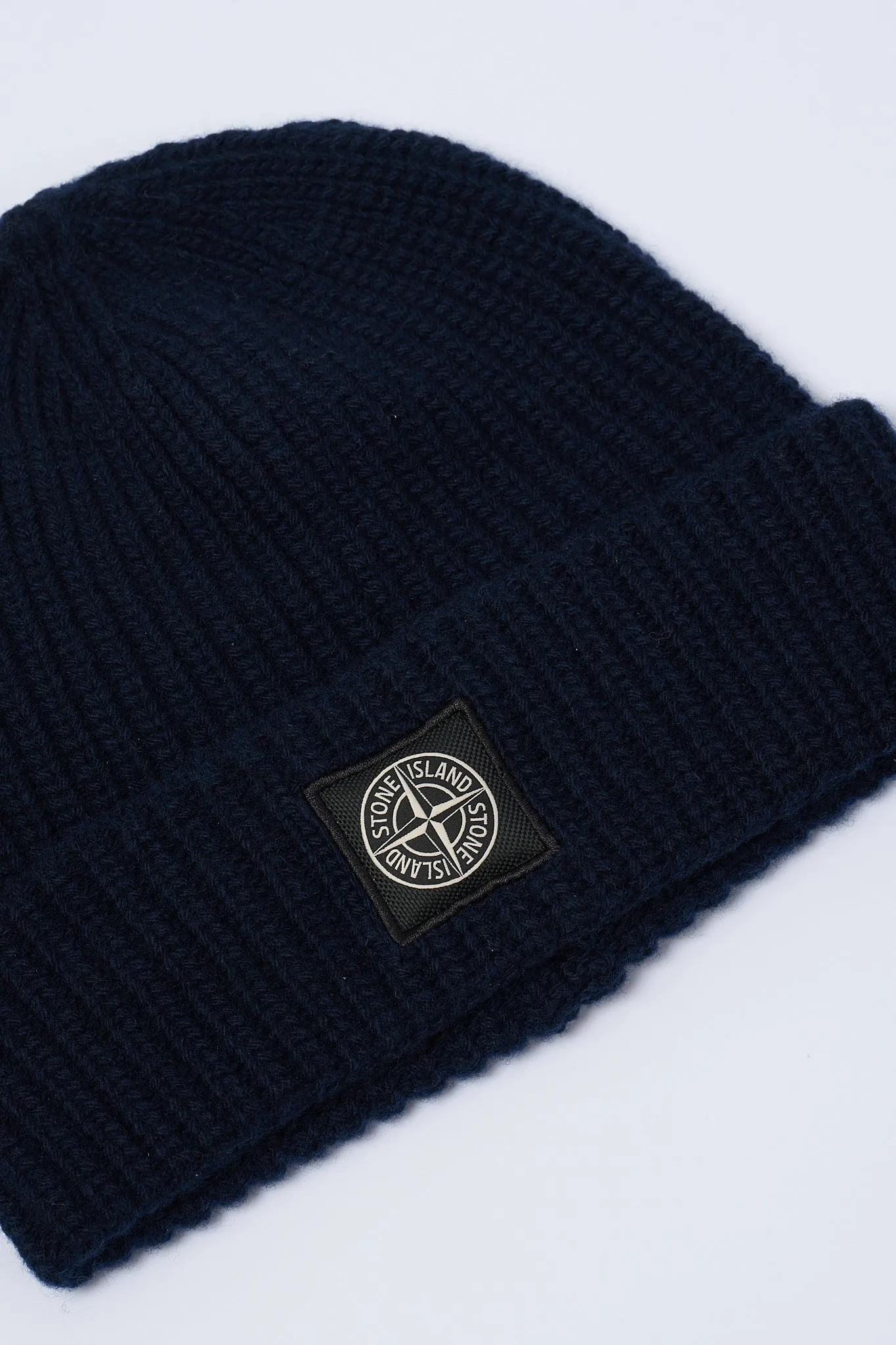 Stone Island Berretto Lana Blu Uomo