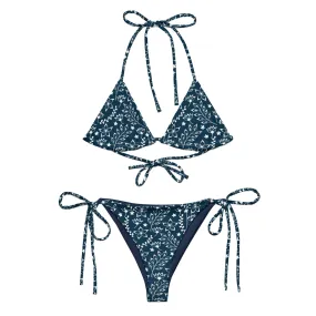 STRING BIKINI SET ECO -GARDEN PARTY DARK NAVY