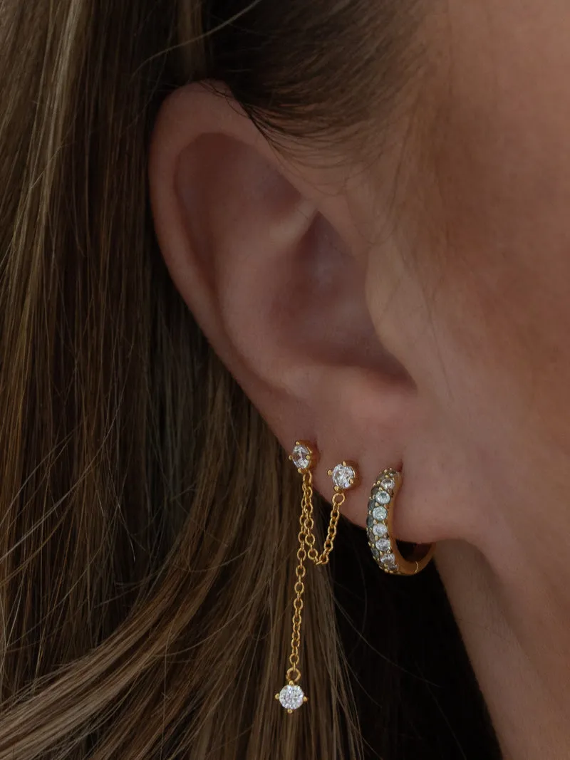 STUNNER DOUBLE PIERCING EARRING