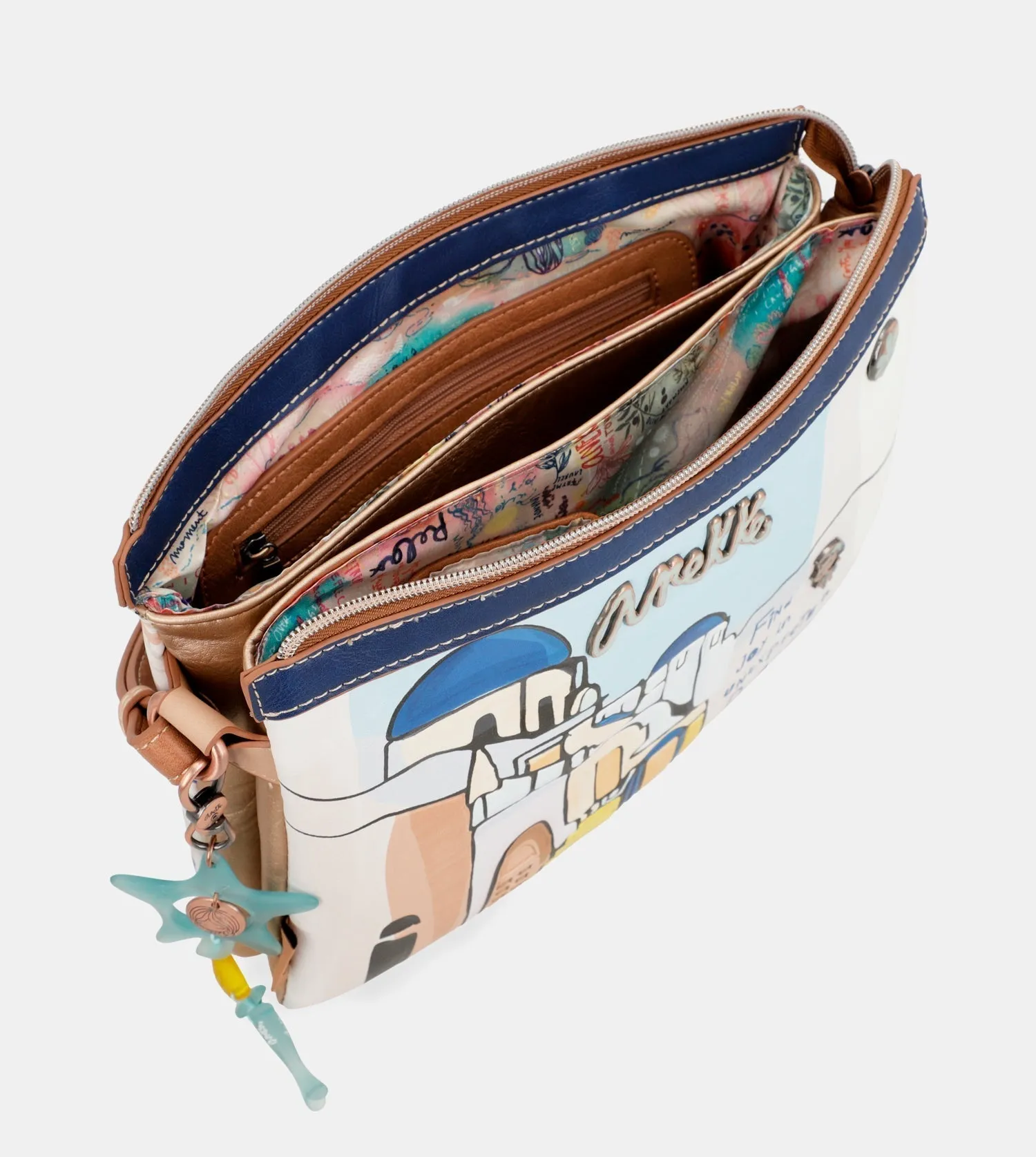 Sunrise Triple Compartment Shoulder Bag Anekke