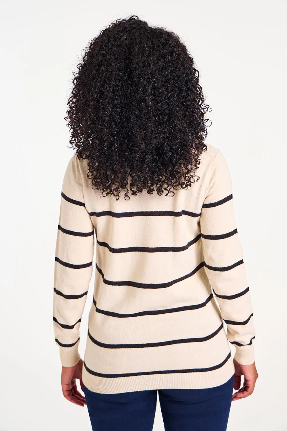 Super Soft Long Sleeve Striped Jumper