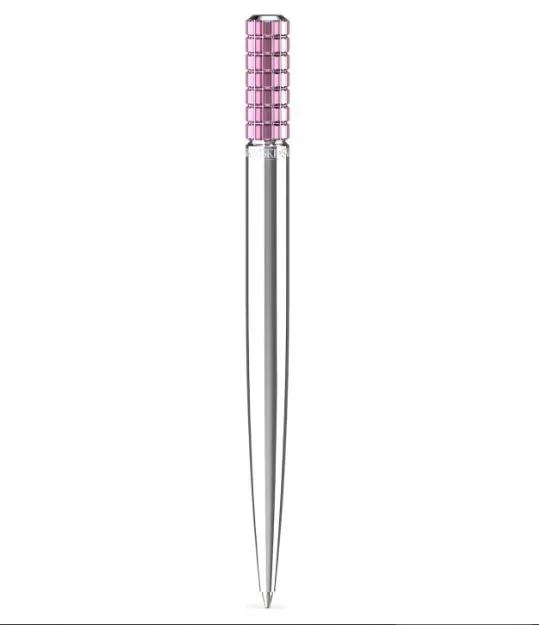 Swarovski - Ballpoint pen, Pink, Chrome Plated