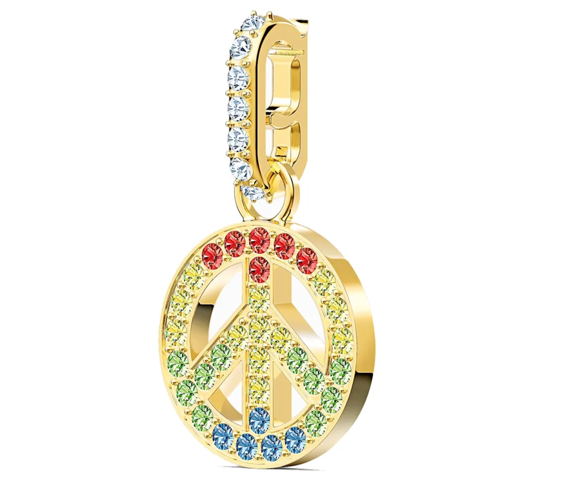 Swarovski REMIX COLLECTION PEACE CHARM, Gold-5526998