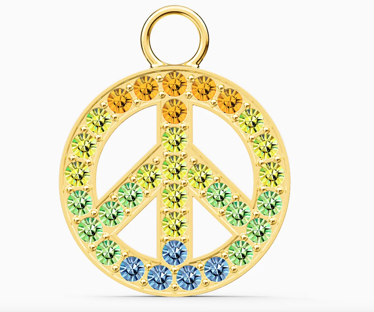 Swarovski REMIX COLLECTION PEACE CHARM, Gold-5526998