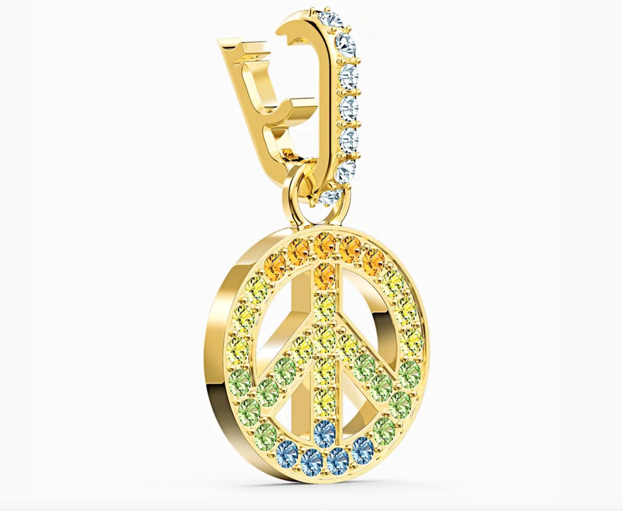 Swarovski REMIX COLLECTION PEACE CHARM, Gold-5526998