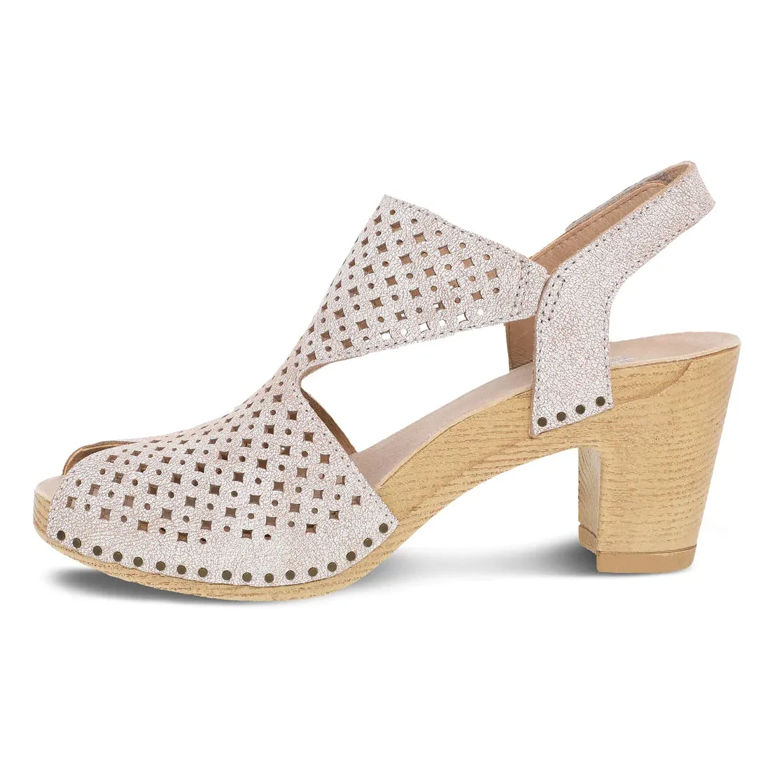  Teagan Peep-Toe Heel in White  