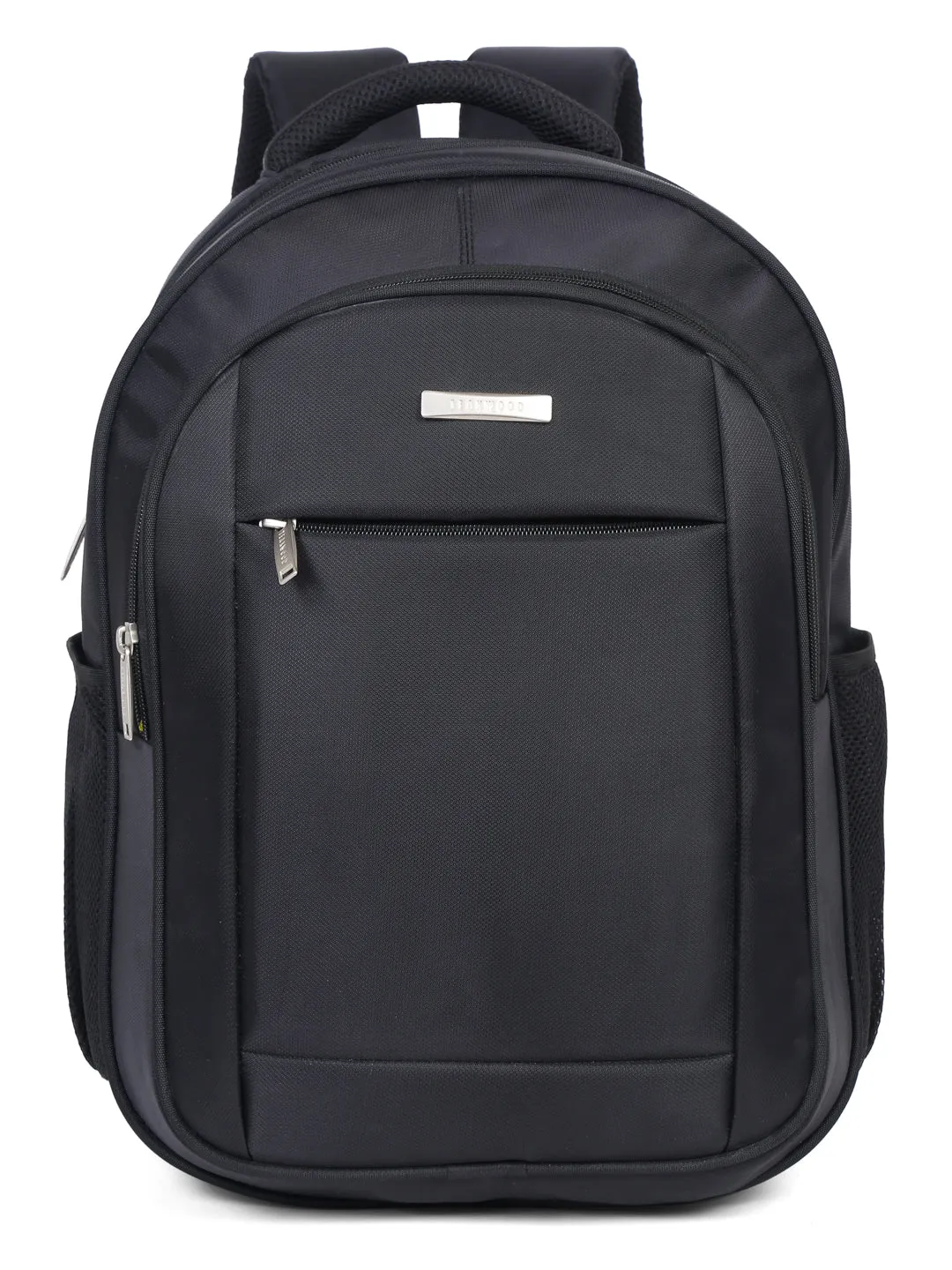 Teakwood Leather Unisex Solid Black 30L Medium Backpack