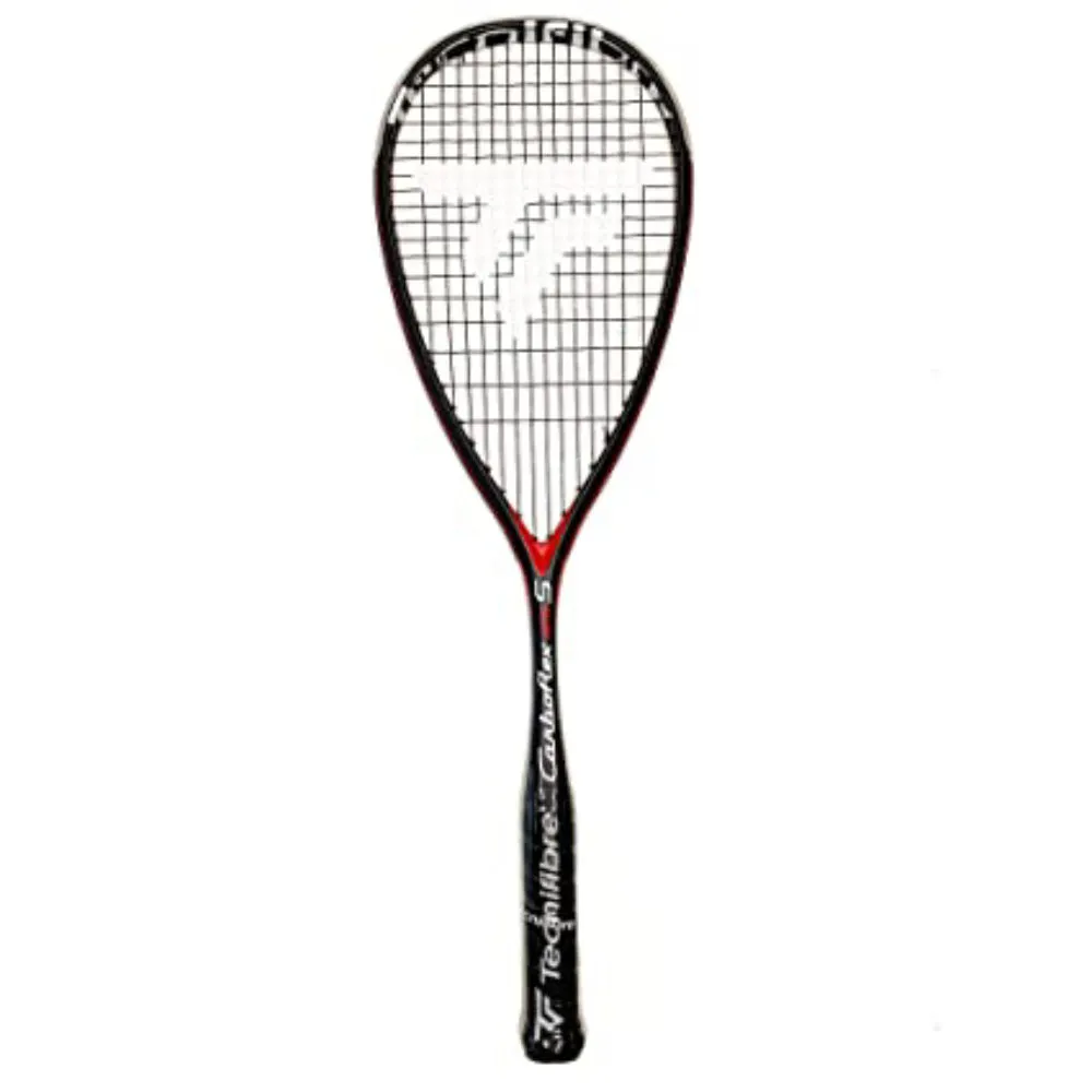 Tecnifibre Carboflex 125 Squash Racquet (Black/White/Red)