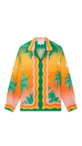 Tennis Club En Fleur Silk Shirt - Multicolour